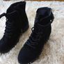 faux suede lace-up boots Image 3
