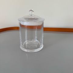 Glass jar with sealed lid