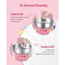 Electric Cotton Candy Machine, 1000W Commercial Candy Floss Maker with 52cm Stainless Steel Bowl, Sugar Scoop, and Drawer, Easy Home Use, Perfect for Kids Birthday, Family Party, Pink Image 3