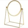 360 Rotation Metal Makeup Mirror Single Sided Vintage Vanity Mirror Golden like new Image 2