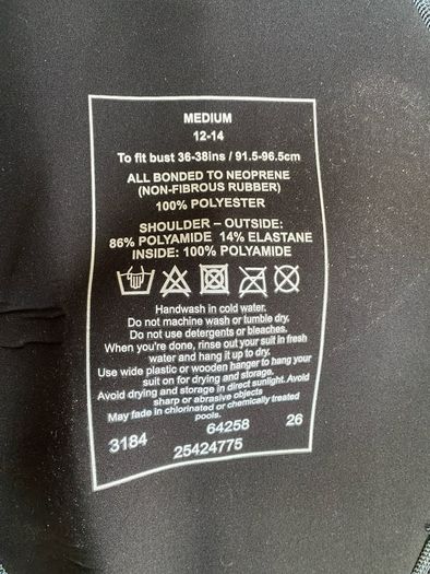 Crane medium short wet suit for sale size 12-14