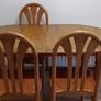 Solid Oak table with 5 chairs Image 2