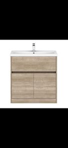Ikoma 750mm Bathroom Vanity unit - Halifax Oak