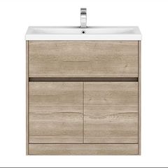 Ikoma 750mm Bathroom Vanity unit - Halifax Oak
