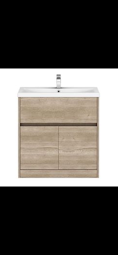 Ikoma 750mm Bathroom Vanity unit - Halifax Oak