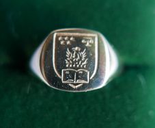 Vintage 9Ct Yellow Gold 375 Men's Clan Signet Crest Ring 2,52g size T