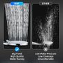 NEW SALE | Shower Head,Water Saving Showerhead with 3 Modes,Rainfull Showerhead,High Pressure Showerhead for Bathroom and Outdoor Using,Chrome Image 4