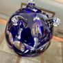 Pretty Cobalt Blue Crystal Retro Sugar or Trinket Bowl Image 10