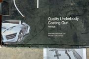 Air operated underbody coating gun