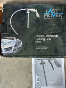 Air operated underbody coating gun