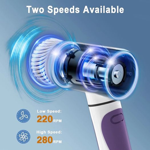 Brand New Electric cleaning brushes with 5 replaceable brush heads and 2 adjustable speeds,