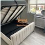Ottoman Storage Gas Lift Up Single Small Double 4ft6 King Size Velvet Bed Frame Image 6