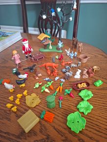 Playmobil Santa and animals
