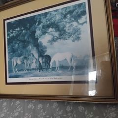 Vintage picture and frame