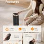 DREO 2000W Heater, 16 Inch Portable with 70 degrees Oscillation Electric Heater with Thermostat & Remote, 3-Mode 3-Speed, 12H Timer for Office Home,Gold Image 4