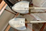 Vintage Ladies 1950s SAXONE Aluminium Steel Spring Coiled Shoe Trees UK Size S/M