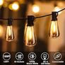NEW SALE | Outdoor String Lights, 120FT ST38 LED Festoon Lights Outdoor, IP44 Waterproof Globe Garden String Lighting with 60+2 Bulbs, 2200K Outside Patio Lights Image 5