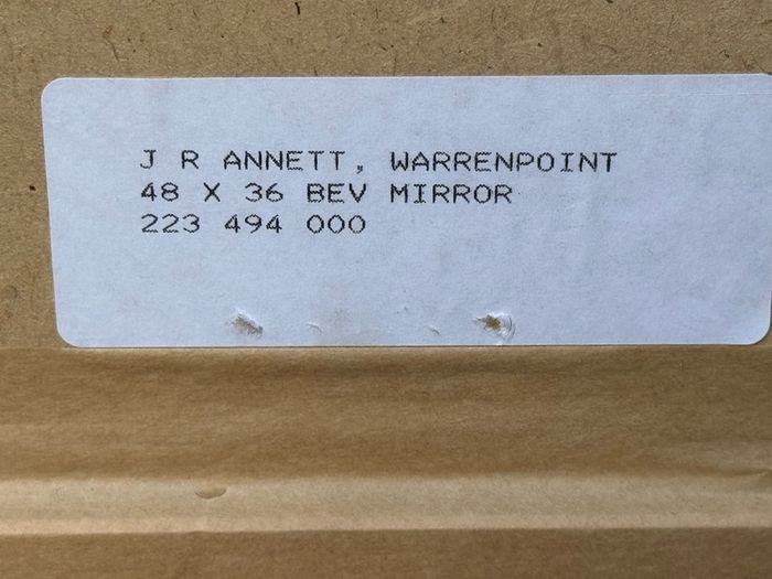 Very Large Bevelled Wall Mirror