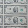 uncut 2 dollar bill sheet Image 5