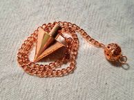 main image for ad Small copper pendulum for dowsing scrying meditation spiritual guidance