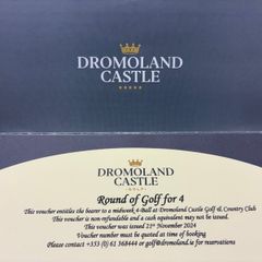 4 Ball Midweek Voucher for Dromoland Castle Golf & Country Club