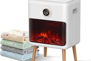 Towel Warmer, Large Capacity Luxury Towel Warmers for Bathroom with HearthGlow Display, Rotary Timer Control &amp; LED Countdown, Fits 2 Large Towels, Bathrobes, Blankets, Pajamas