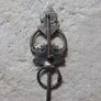 St Justin pewter broach. Image 2