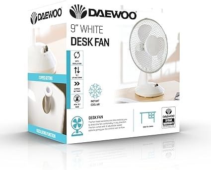 Coolng Fans 9 inch Daewoo 2 Speeds  Galway City Centre Area Beside Two Cash Machines SAFER Shopping All New Stock Boxed Fully Guaranteed