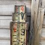Vintage Surveyors Wooden Telescopic Measure Rule Image 4