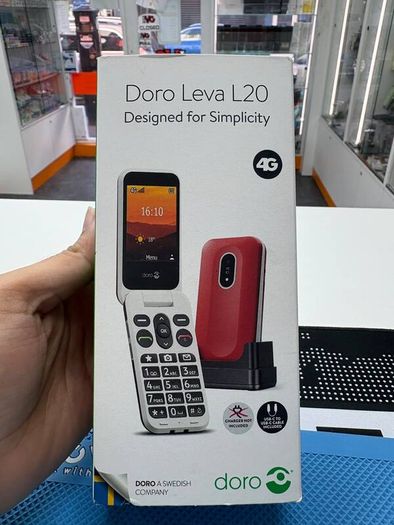 Doro Leva L20 4G Flip Phone | Simple Easy Phone | Boxed | Senior Friendly