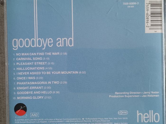 Tim Buckley - Goodbye And Hello CD (1989) Reissue Folk Psychedelic Rock EX+