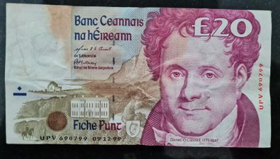 Ireland 1999 20 pound Banknote