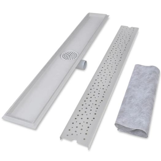 Linear Shower Drain 2 pcs  Bubble 930x140 mm Stainless Steel