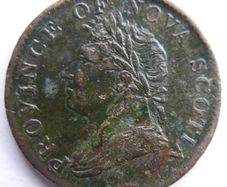 1832 Canada 1/2 Penny Nova Scotia King George Iv Thistle Token