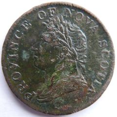 1832 Canada 1/2 Penny Nova Scotia King George Iv Thistle Token