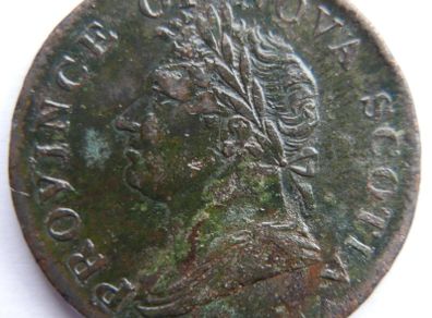 1832 Canada 1/2 Penny Nova Scotia King George Iv Thistle Token