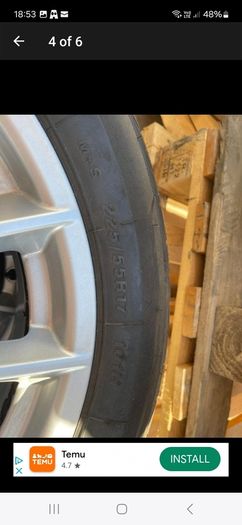 4 tires wheels,