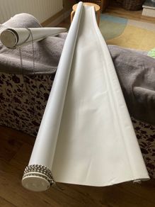Blinds-Roller Blackout Cream 230cm wide Drop 150cm