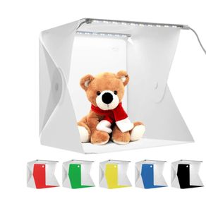 Portable Folding Lightbox Photography LED Light Room Photo Studio Light Tent Soft Box Backdrops Photobox for DSLR Camera