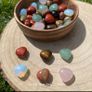 Variety of Crystal Heart Gemstones Rose Quartz, Tigers Eye, Opalite, Clear Quartz, Calcite, and more Image 10