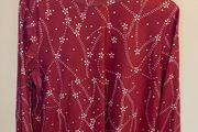 Burgundy Red Round Neck Long Sleeve T-shirt Top BNWOT Size Large