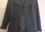 Grey French Connection military style coat