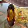 Vintage Hand Blown Amber Tall Glass Cocktail Jug or Vase 1960s Image 5