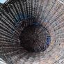 Large vintage wicker log basket Image 6