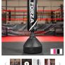 Boxing bag with Adidas Gloves Image 3