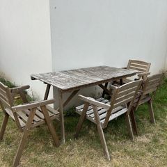 Garden table and 4 chairs