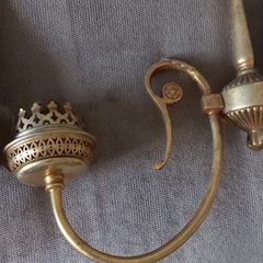 antique French ornate wall lights with glass tubes eight single and two double