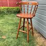 Tall chair/ bar stool with back Image 2