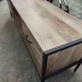 TV Unit Media Stand Storage Cabinet Modern Oak Finish Cupboard and Shelf Storage Image 7