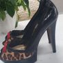 RIVER ISLAND platform peep toe leopard print heels Sz 38/5UK - Rrp 75 (New) Image 5